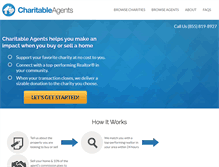 Tablet Screenshot of charitableagents.com